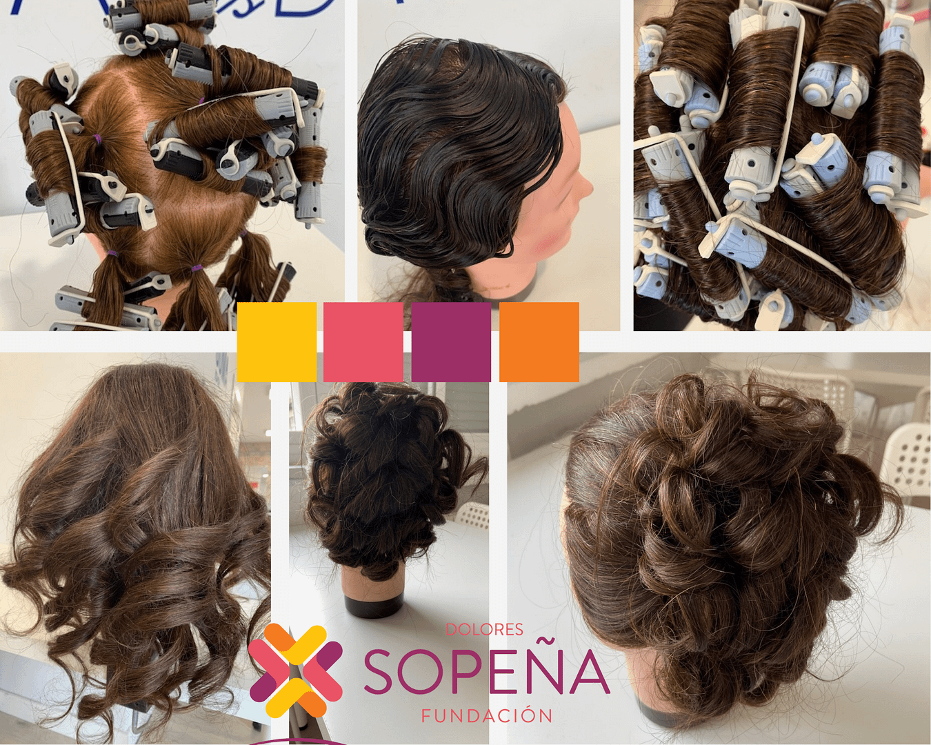 Moodboard de moda kitsch morado